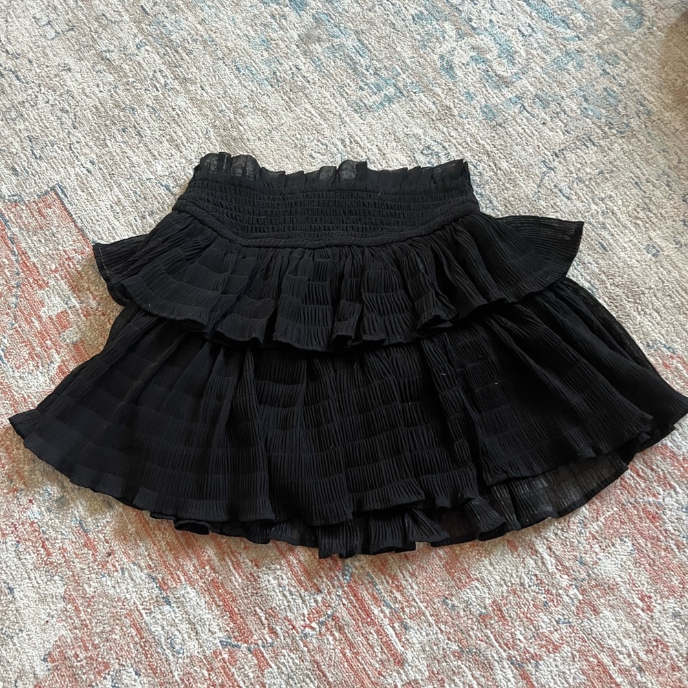 Forever 21 Black Bubble Mini Skirt